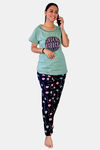 Sweetmoon Plus Size Loungewear - Green — thumbnail 1
